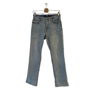 Hollister Advanced Stretch Straight Jeans 29 x 30 Mens Distressed Light‎ Denim
